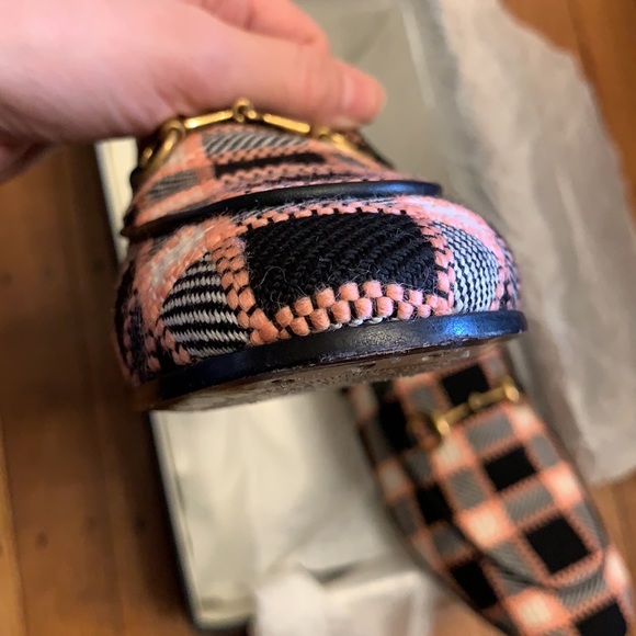 Gucci Jordaan Loafers Tweed Plaid - Picture 3 of 6